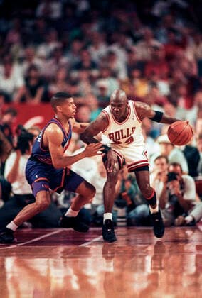 Basketball Michael Jordan Michael Jordan competing for the Chicago Bulls during the 1993 NBA, Basketball Herren, USA Finals game 3 USA Copyright: xDUOMO PCNx BK0803 082795