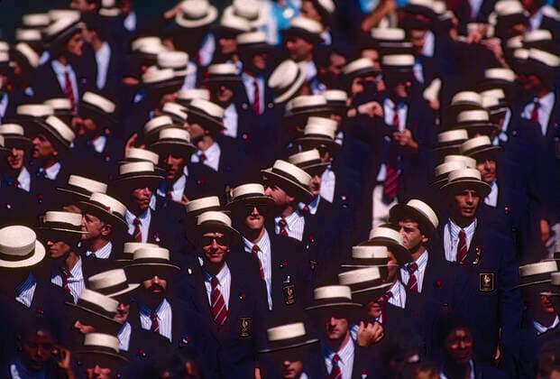 Olympic Opening Ceremonies Team France marching in the Opening ceremonies at the 1988 Olympic Summer Games, Seoul, South Korea Seoul South Korea Copyright: xStevenxE.xSutton DUOMO PCNx CR0702 106002