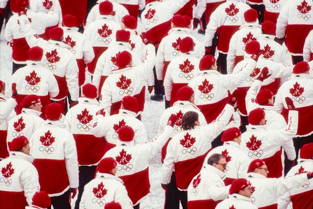 Olympic Opening Ceremonies Team Canada marching in the Opening ceremonies at the 1998 Olympic Winter games, Winterspiele,Spiele, Summer games Nagano, Japan Nagano Japan Copyright: xDUOMO PCNx CR07D2 106014