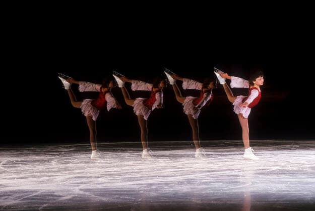 Figure skating, Eiskunstlauf Sequence of female figure skater in action. ,model released, Symbolfoto Copyright: xDUOMO PCNx FG0303-106032