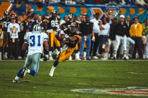 Football 1996 Super Bowl Ernie Mills at the1996 Super Bowl XXX, Dallas Cowboys vs.Pittsburgh Steelers Tempe Sun Devil Stadium AR USA Copyright: xDUOMO PCNx FO0803 960089