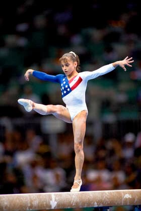 GYMNASTICS Dominique Moceanu (USA) competing at the 1996 Olympic Summer Games. Atlanta GA USA Copyright: xDUOMO PCNx GY0103-106267