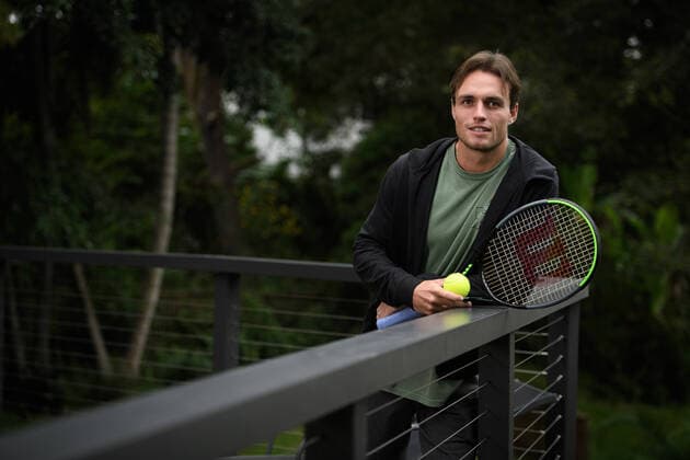 Tennis, Chris O Connell Fotoshooting TENNIS CHRIS OCONNELL TRAINING COVID-19, Australian tennis player Chris O Connell poses for a photograph at his home in Bayview, Sydney, Thursday, April 9, 2020. ( NO ARCHIVING, EDITORIAL USE ONLY, NO USE IN BOOKS WITHOUT CONSENT SYDNEY NSW AUSTRALIA  Copyright: xDANxHIMBRECHTSx 20200409001462772602