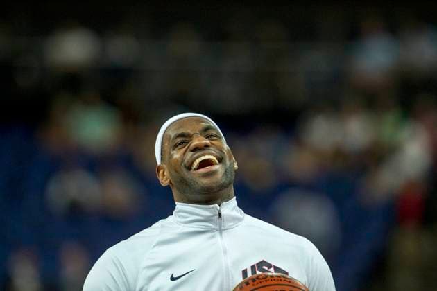 London 2012-Olympics-Basketball_M_Gold Lebron James (USA) competing in the Gold Medal Men s Basketball Game at the Olympic Summer Games, London 2012 London England Copyright: xChrisxTrotman PCNx OL1231-120048