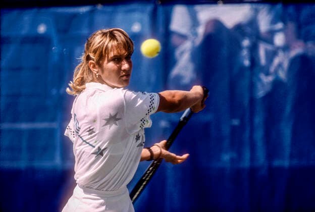 Tennis Steffi Graf Steffi Graf competing at the 1988 US Open. Copyright: xStevenxE..xSutton DUOMO PCNx TN0302 009203