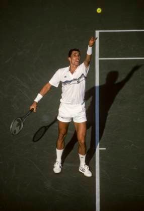 Tennis Ivan Lendl (USA) serving at the 1987 US Open Tennis Championships New York Flushing Meadows NY USA Copyright: xStevenxE.xSutton DUOMO PCNx TN0302 406176
