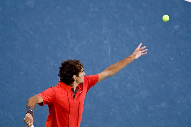 Tennis Roger Federer (SWI) during the Men s Finals at the 2008 US Open Tennis Queens National Tennis Center New York USA Copyright: xPaulxJxSuuton PCNx TN1417-109601