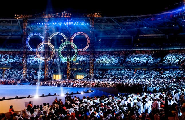 060210 Winter Olympics 2006: Overview during the opening ceremony at The Winter Olympic Games, Olympische Spiele, Olympia, OS on February 10, 2006 in Turin, Italy. BILDBYRAN *** 060210 Winter Olympics 2006 Overview during the opening ceremony at The Winter Olympic Games on February 10, 2006 in Turin, Italy BILDBYRAN,  Copyright: MarcusxEricsson BB060210ME034
