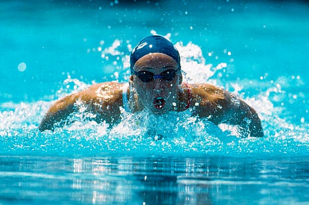 Swimming Amy Van Dyken Amy Van Dyken (USA) competing at the 1995 US National Swimming Championships Copyright: xDUOMO PCNx SW1005_106026-2