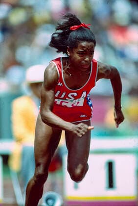 1984 Olympoic Summer Games Evelyn Ashford (USA) competing at the 1984 Olympoic Summer Games. Los Angeles Los Angeles Coliseum CA USA Copyright: xStevenxExxSutton DUOMO PCNx TF1202_106845