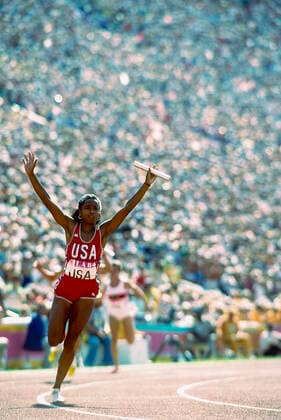 1984 Olympoic Summer Games Evelyn Ashford (USA) competing at the 1984 Olympoic Summer Games. Los Angeles Los Angeles Coliseum CA USA Copyright: xStevenxExxSutton DUOMO PCNx TF1202_107442