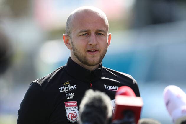 SOCCER - BL, PK LASK PASCHNG,AUSTRIA,20.APR.20 - SOCCER - tipico Bundesliga, Linzer ASK, press conference, PK, Pressekonferenz after lightening the restrictions due to the SARS-CoV-2 crisis, corona crisis. Image shows Gernot Trauner (LASK). GEPAxpictures xManfredxBinder