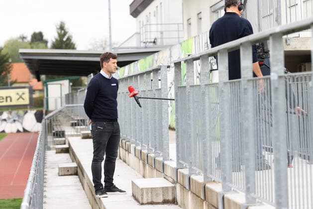 Fußball, Sturm Graz Pressetermin zur Lockerung der Beschränkungen wegen des Coronavirus SOCCER - BL, Sturm, press conference, PK, Pressekonferenz GRAZ,AUSTRIA,20.APR.20 - SOCCER - tipico Bundesliga, SK Sturm Graz, press conference, presentation of the new sporting director. Image shows sporting director Andreas Schicker (Sturm). GEPAxpictures xChristianxWalgram