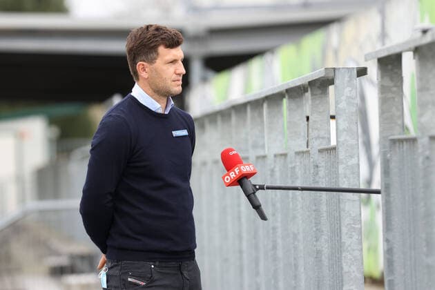 Fußball, Sturm Graz Pressetermin zur Lockerung der Beschränkungen wegen des Coronavirus SOCCER - BL, Sturm, press conference, PK, Pressekonferenz GRAZ,AUSTRIA,20.APR.20 - SOCCER - tipico Bundesliga, SK Sturm Graz, press conference, presentation of the new sporting director. Image shows sporting director Andreas Schicker (Sturm). GEPAxpictures xChristianxWalgram