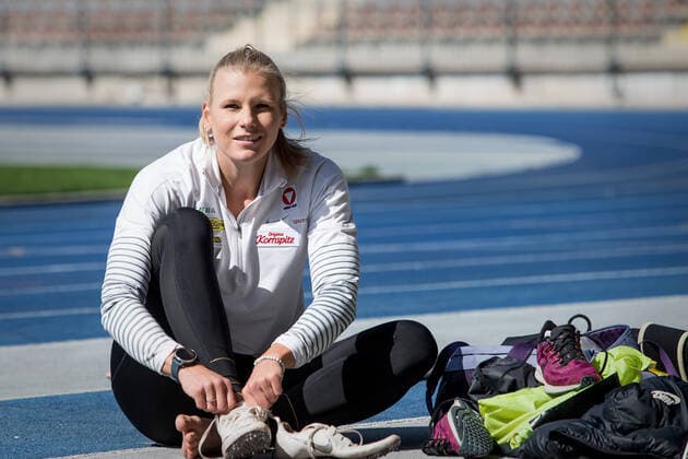 ATHLETICS - Training Verena Preiner LINZ,AUSTRIA,20.APR.20 - ATHLETICS - OEOC, Training after lightening the restrictions due to the SARS-CoV-2 crisis, corona crisis. Image shows Verena Preiner (AUT). OEOC xGEPAxpictures xBinder