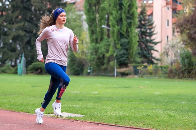 ATHLETICS - Training Alexandra Toth GRAZ,AUSTRIA,20.APR.20 - ATHLETICS - Training after lightening the restrictions due to the SARS-CoV-2 crisis, corona crisis. Image shows Alexandra Toth (AUT). GEPAxpictures xMarioxBuehner