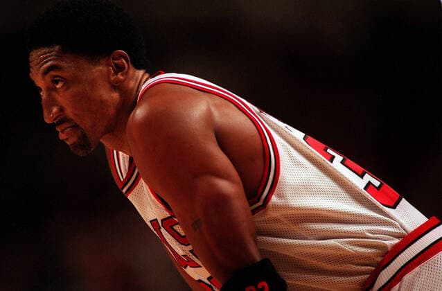 February 15, 1998, USA: Scottie Pippen of the Chicago Bulls during a game on Feb. 15, 1998. USA - ZUMAm67_ 19980215_zaf_m67_001 Copyright: xJohnxLeex