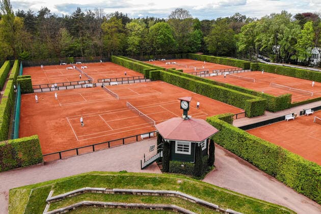 Opening of the tennis season after Corona with restrictions on singles, distance, etc , TC 1899 Blau Weiss, Berlin, 25 04 2020,