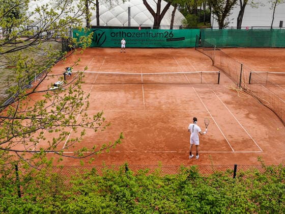 Opening of the tennis season after Corona with limitation single, distance, etc , LTTC Rot Weiß , Berlin, 25 04 2020,