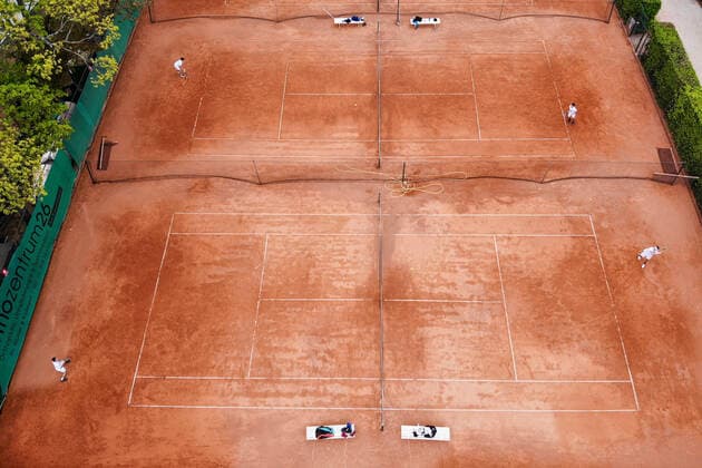 Opening of the tennis season after Corona with limitation single, distance, etc , LTTC Rot Weiß , Berlin, 25 04 2020,