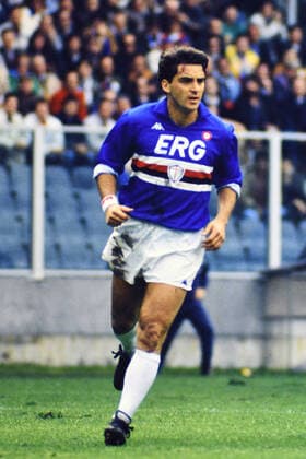 ROBERTO MANCINI, Sampdoria, Cup Winners Cup, Sampdoria vs Mechelen 3-0, Genova COPPA DELLE COPPE 1989 SAMPDORIA-MECHELEN 3-0