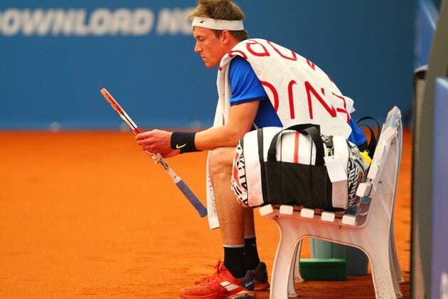Jan Choinski during the break in the tennis exhibition series in Hoehr Grenzhausen Tennis Exhibition Series in Hoehr Grenzhausen Tennis Exhibition Series in Hoehr Grenzhausen Tennis Exhibition Series in Hoehr Grenzhausen Copyright: xEibner-Pressefotox