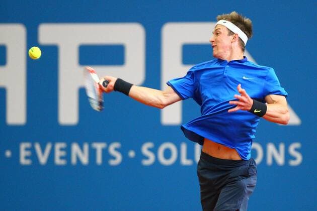 Jan Choinski at the Tennis Exhibition Series in Hoehr Grenzhausen Tennis Exhibition Series in Hoehr Grenzhausen Tennis Exhibition Series in Hoehr Grenzhausen Hoehr Grenzhausen Copyright: xEibner-Pressefotox
