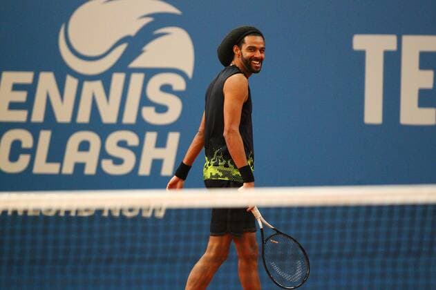 Dustin Brown at the Tennis Exhibition Series in Hoehr Grenzhausen Tennis Exhibition Series in Hoehr Grenzhausen Tennis Exhibition Series in Hoehr Grenzhausen Hoehr Grenzhausen Copyright: xEibner-Pressefotox