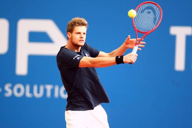 Yannick Hanfmann at the Tennis Exhibition Series in Hoehr Grenzhausen Tennis Exhibition Series in Hoehr Grenzhausen Tennis Exhibition Series in Hoehr Grenzhausen Hoehr Grenzhausen Copyright: xWeissx Eibner-Pressefotox EP_rws