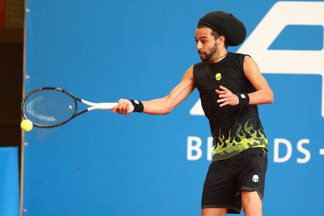 Dustin Brown at the Tennis Exhibition Series in Hoehr Grenzhausen Tennis Exhibition Series in Hoehr Grenzhausen Tennis Exhibition Series in Hoehr Grenzhausen Hoehr Grenzhausen Copyright: xWeissx Eibner-Pressefotox EP_rws