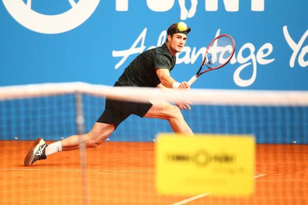 Constantin Schmitz at the Tennis Exhibition Series in Hoehr Grenzhausen Tennis Exhibition Series in Hoehr Grenzhausen Tennis Exhibition Series in Hoehr Grenzhausen Hoehr Grenzhausen Copyright: xEibner-Pressefotox
