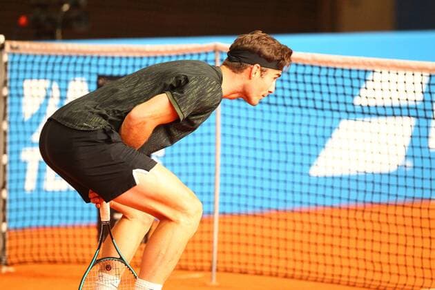 Constantin Schmitz at the Tennis Exhibition Series in Hoehr Grenzhausen Tennis Exhibition Series in Hoehr Grenzhausen Tennis Exhibition Series in Hoehr Grenzhausen Hoehr Grenzhausen Copyright: xEibner-Pressefotox