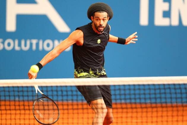 Dustin Brown at the Tennis Exhibition Series in Hoehr Grenzhausen Tennis Exhibition Series in Hoehr Grenzhausen Tennis Exhibition Series in Hoehr Grenzhausen Hoehr Grenzhausen Copyright: xWeissx Eibner-Pressefotox EP_rws