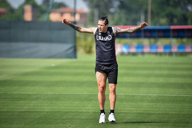 Photo Massimo Paolone LaPresse May 5, 2020 Casteldebole (Bologna), Italy soccer Bologna FC - Italian Football Championship League A TIM 2019 2020 Bologna FC training during the lockdown for Covid-19 - Technical center Niccolo Galli In the pic: Federico Santander (Bologna F.C.)  Copyright: xMassimoxPaolone LaPressex