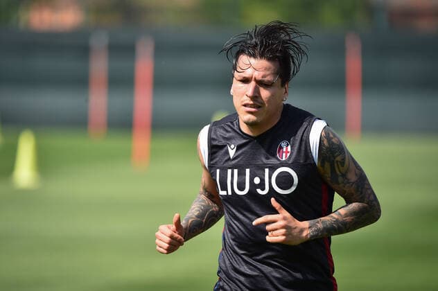 Photo Massimo Paolone LaPresse May 5, 2020 Casteldebole (Bologna), Italy soccer Bologna FC - Italian Football Championship League A TIM 2019 2020 Bologna FC training during the lockdown for Covid-19 - Technical center Niccolo Galli In the pic: Federico Santander (Bologna F.C.)  Copyright: xMassimoxPaolone LaPressex