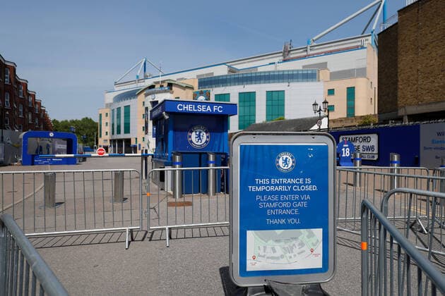 9th May 2020, Stamford Bridge Stadium, Chelsea, London, England; Stadium deserted during the lockdown for the Covid-19 virus  ActionPlus12218623 JohnxPatrickxFletcher