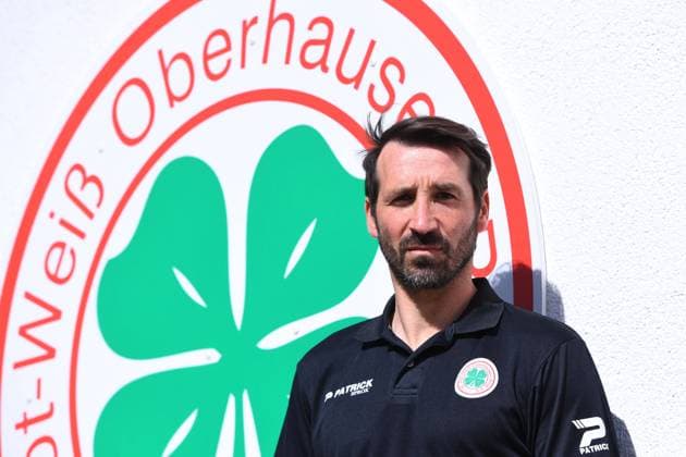 Football Regional League Relay West Presentation RWO Head Coach Dimitrios Pappas on 11 05 2020 in the VIP room of the Niederrhein Stadium in Oberhausen Dimitrios Pappas Head Coach Oberhausen xRx