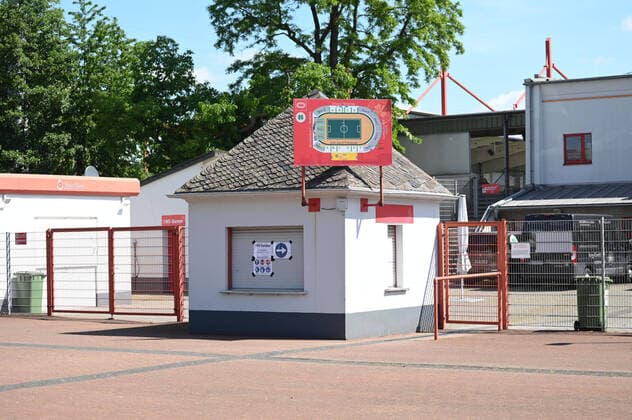 13 05 2020, Football GER, Regionalliga West, Season 2019 2020, SC Rot Weiss Oberhausen, Stadion Niederrhein, Entrance area Oberhausen North Rhine Westphalia Germany Team2
