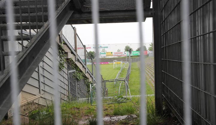 Impressions of the Lohmuehle stadium, home ground of VfB Luebeck, the future 3 league team from the 2020 2021 season