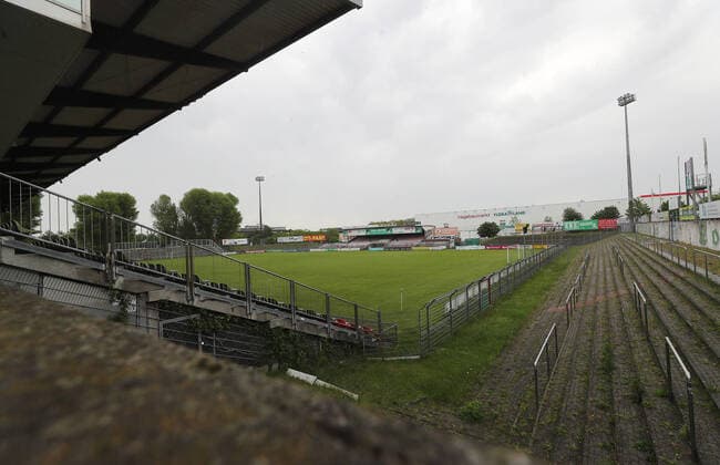 Impressions of the Lohmuehle stadium, home ground of VfB Luebeck, the future 3 league team from the 2020 2021 season