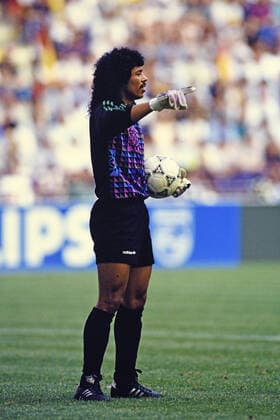 RENE HIGUITA, Colombia, World Cup, ITALIA 1990, Germany vs Colombia 1-1, Milano CAMPIONATI MONDIALI ITALIA 1990 GERMANIA-COLOMBIA 1-1