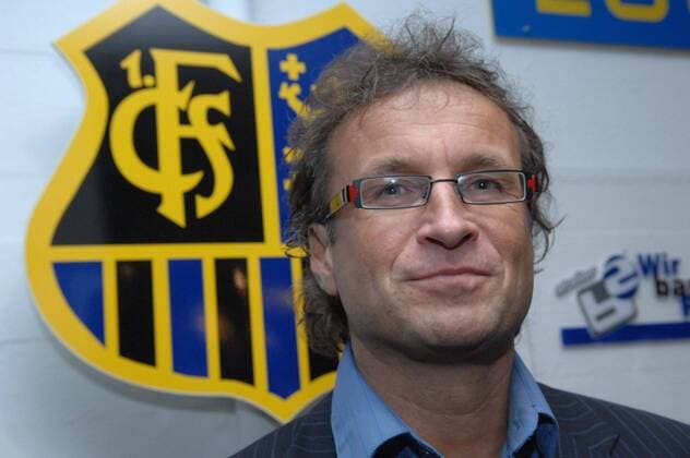 The head coach of the football league club 1 FC Saarbrücken Alfred Kaminski on Wednesday 16 1 2008 Kaminski16010811D.JPG