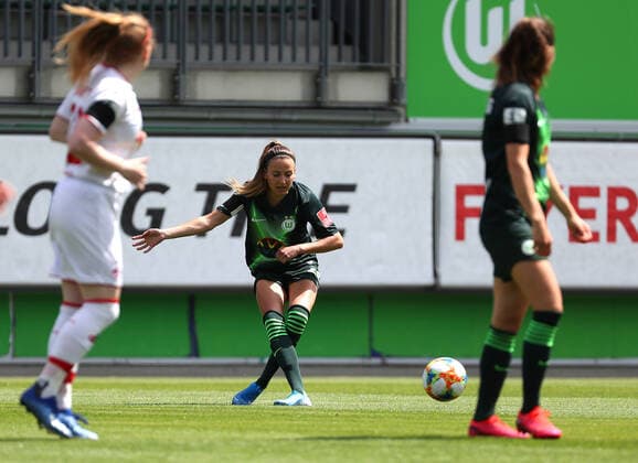 Wolfsburg vs. Cologne, BL Frauen Wolfsburg, Germany 29 05 2020, FUSSBALL VfL Wolfsburg vs 1 FC Köln, Flyeralarm Frauen Bundesliga, Season 2019 20 Marie Joelle Wedemayer VfL Wolfsburg Wolfsburg Wolfsburg