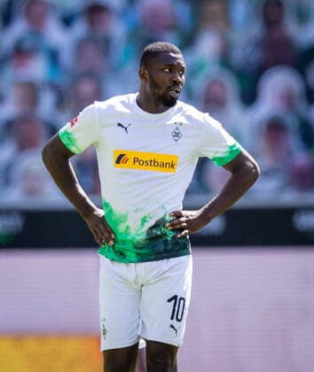 Borussia Moenchengladbach - Union Berlin, 31.05.2020 Marcus Thuram (BMG) 31.05.2020, Fussball, 1. Bundesliga, Saison 2019 20, 29. Spieltag, Borussia Moenchengladbach - Union Berlin, Foto: MORITZ MUELLER POOL Nur für journalistische Zwecke! Only for editorial use! Moenchengladbach Borussia Park NRW Deutschland *** Borussia Moenchengladbach Union Berlin, 31 05 2020 Marcus Thuram BMG 31 05 2020, Football, 1 Bundesliga, Season 2019 20, 29 Matchday, Borussia Moenchengladbach Union Berlin, Photo MORITZ MUELLER POOL Only for journalistic use Only for editorial use Moenchengladbach Borussia Park NRW Germany Poolfoto Moritz Mueller ,EDITORIAL USE ONLY Nur für journalistische Zwecke. Only for editorial use. (DFL DFB REGULATIONS PROHIBIT ANY USE OF PHOTOGRAPHS as IMAGE SEQUENCES and or QUASI-VIDEO). National and international News-Agencies OUT