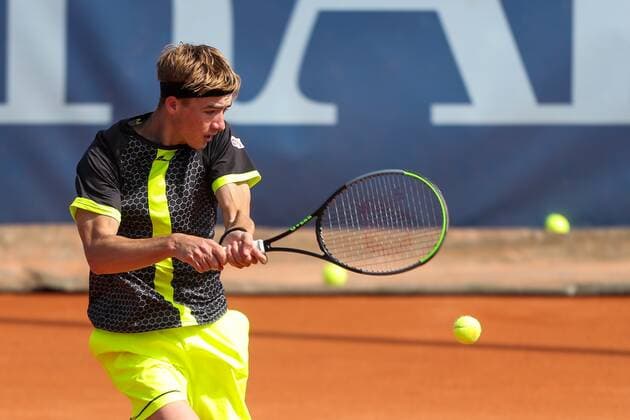 TENNIS - Austrian Pro Series MARIA ENZERSDORF,AUSTRIA,02.JUN.20 - TENNIS - Generali Austrian Pro Series. Image shows Lukas Neumayer (AUT). GEPAxpictures xPhilippxBrem