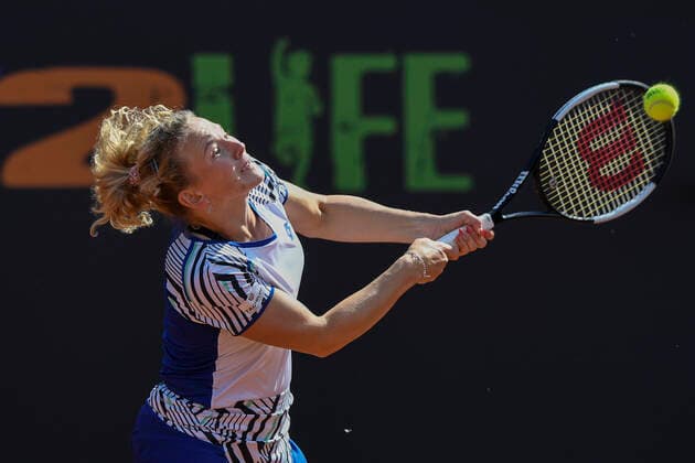 Tenisovy turnaj zen LiveScore Cup, 5. cervna 2020 v Praze. Katerina Siniakova v utkani proti Karoline Pliskove. CTKPhotoP202006050742101 kmt 6