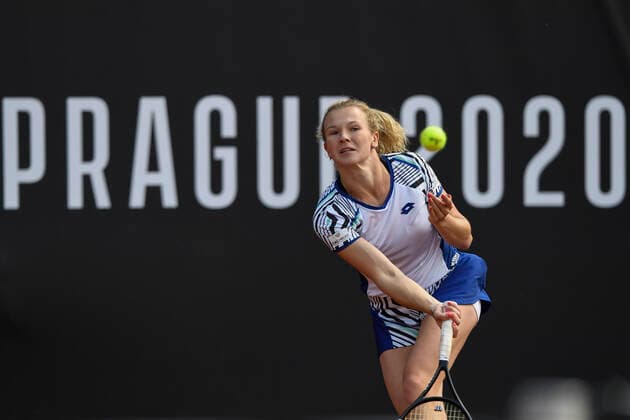Tenisovy turnaj zen LiveScore Cup, 5. cervna 2020 v Praze. Katerina Siniakova v utkani proti Karoline Pliskove. CTKPhotoP202006050763501 kmt 7