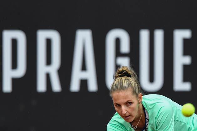 Tenisovy turnaj zen LiveScore Cup, 5. cervna 2020 v Praze. Kristyna Pliskova v utkani proti Karoline Muchove. CTKPhotoP202006050854701 kmt 30 K