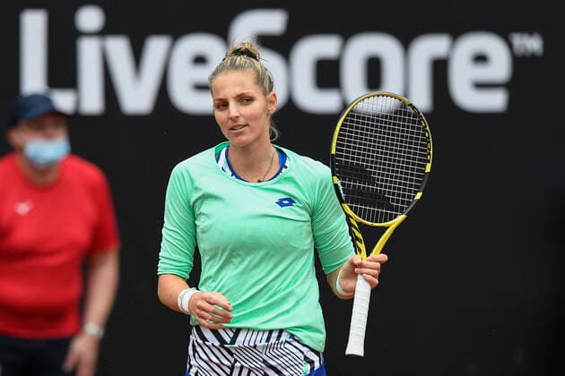 Tenisovy turnaj zen LiveScore Cup, 5. cervna 2020 v Praze. Kristyna Pliskova v utkani proti Karoline Muchove. CTKPhotoP202006050860201 kmt 27