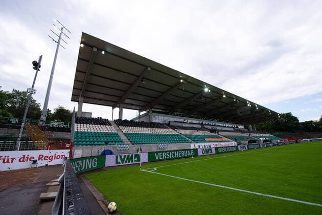 Münster, Germany 07 06 2020 3 Liga 2019 2020 SC Preußen Münster vs. sports club Unterhaching Symbol Preußenstadion Münster North Rhine Westphalia Germany Preußenstadion